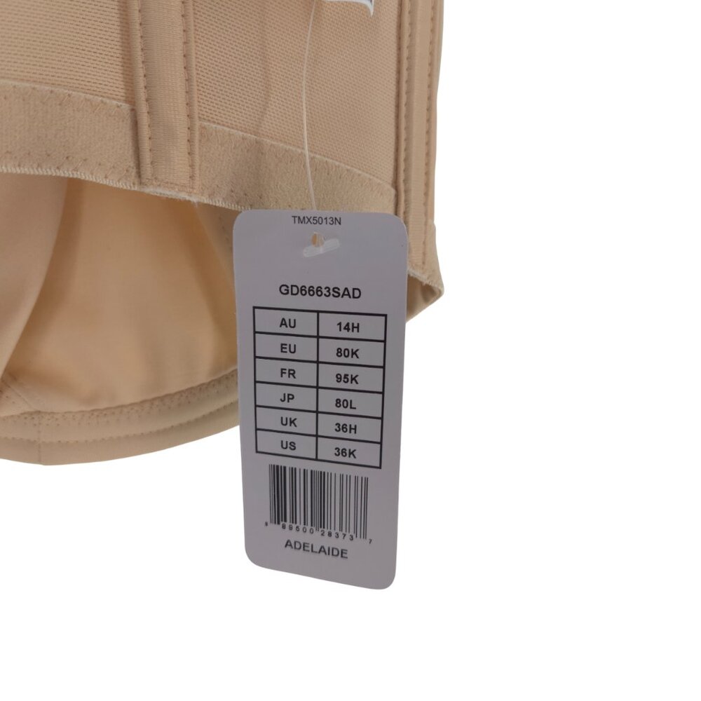 Goddess Underwired Strapless Bra Sand Supportive Convertible NWT - Picture 15 of 16